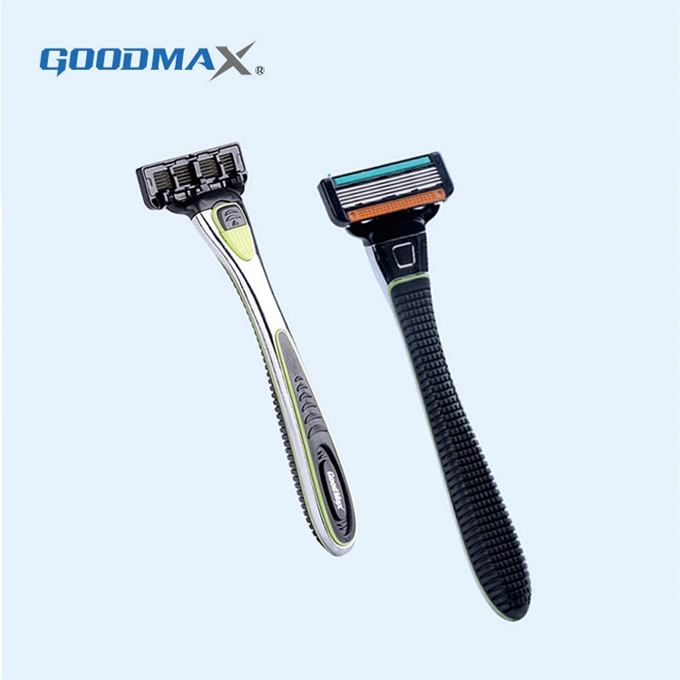 Zinc Alloy Handle 5 Blade Men Shaving Barber Face Disposable Razor Model 7005