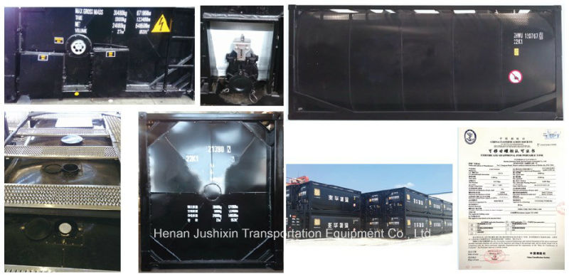 China Best Price 20 Feet Asphalt Transportation Tank Container for Bitumen Storage