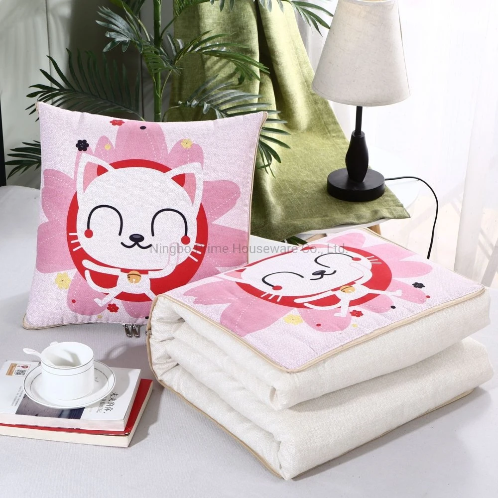 Leaf Multifunctional Pillow Be Folded Car Air Conditioning Ins Girl Amphibious Office Sofa Cushion