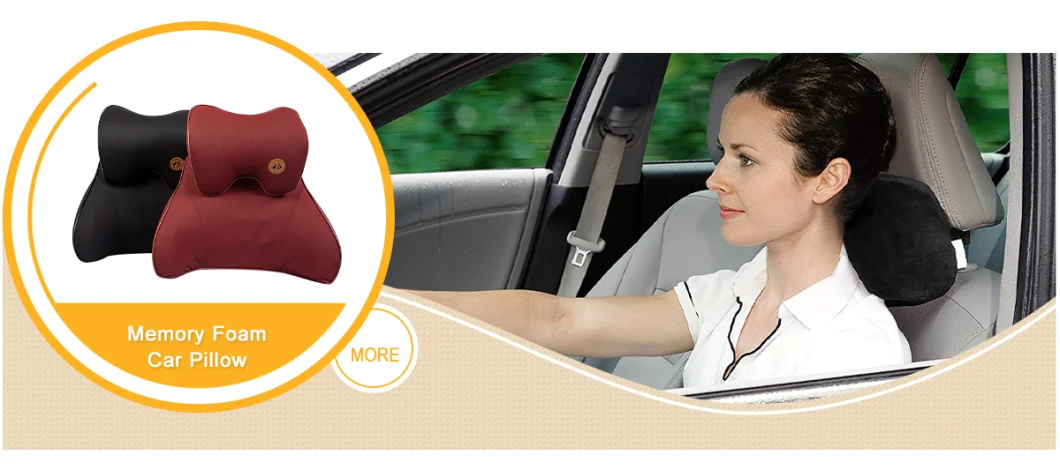 OEM Automobile Headrest Fashion Luxury Car Neck Pillow Memory Foam