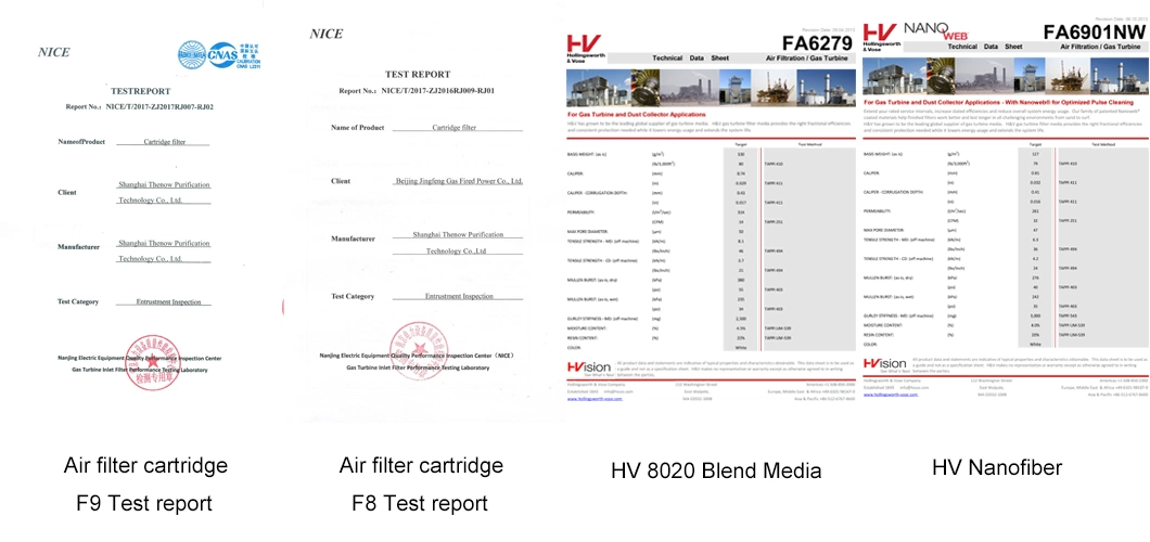 Polyester PTFE Membrane+Anti-Static Media Filter Cartridge for Milk Powder