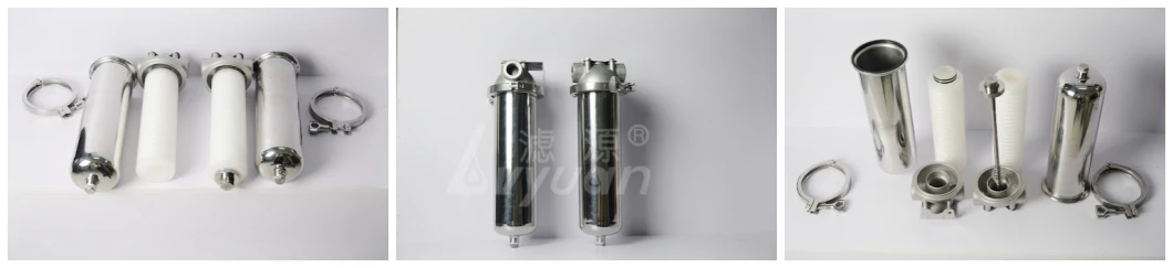 20 Inch Stainless Steel Single Cartridge Filter Housing with 20 Inch Cartridge Filter for Water Filtration