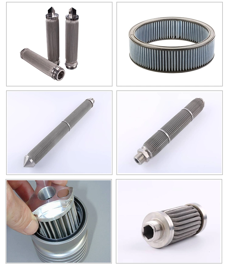 Mesh Pleated Cartridge Filter High Flow Rates Filter Cartridge