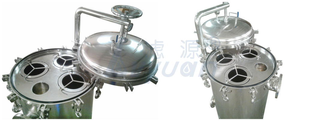 Stainless Steel Industrial Liquid Filter Bag Housing for Industrial Water Treatment