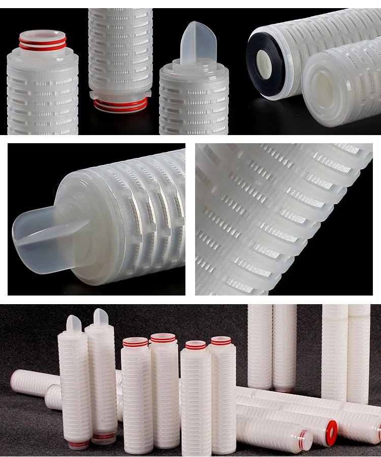 Nano Membrane Filter Single Piece Cage PP Pleated Filter Cartridge