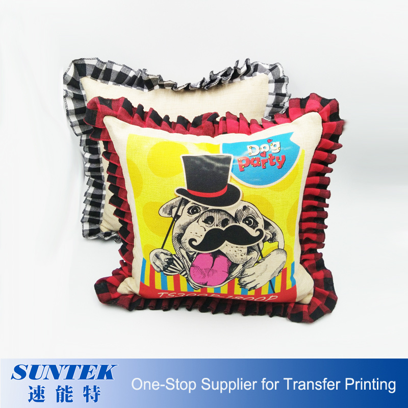 Sublimation Buffalo Plaid Ruffled Pillow Covers