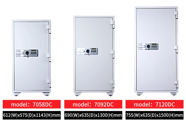 Safe Box Fire Vault 1100 mm Height Digtal with Key Lock Safe Cabinet