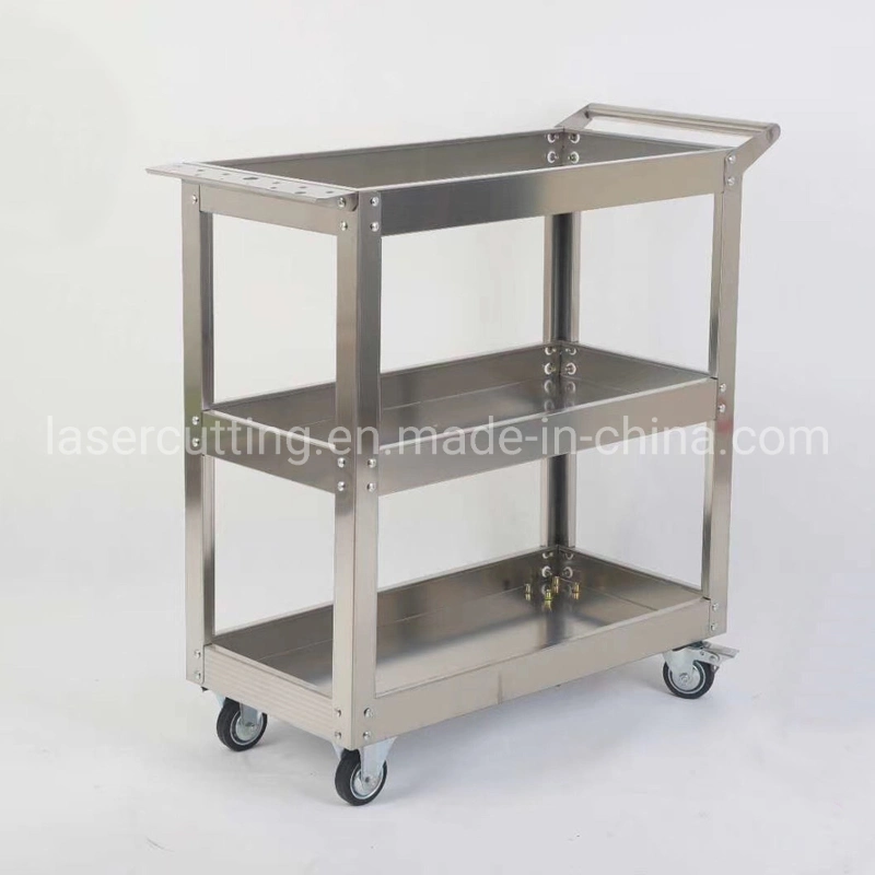 Supply Heavy Duty Utility Cart Finish by Stainless Steel with Trolley