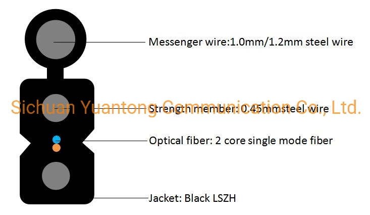 High Quality and Inexpensive Metallic Gjyxch G657 G652 Steel Wire FTTH Drop Cable