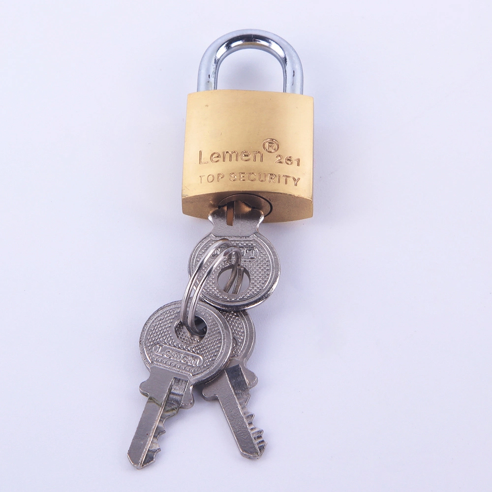 38mm Brass Padlock Tri-Circle Produced Lemen Brand Door Padlock