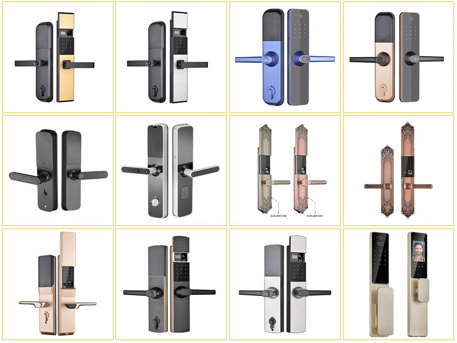 Digital Electronic Safe Magnetic Fingerprint Combination Handle Smart Door Lock