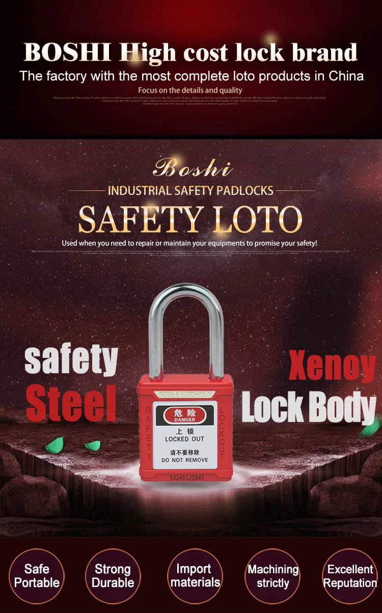 38mm Nylon Safety Padlock with Master Key
