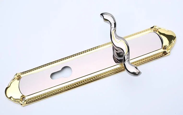 Durable Door Handle Lock Cylinder Front Back Lever Latch Home Security with Keys