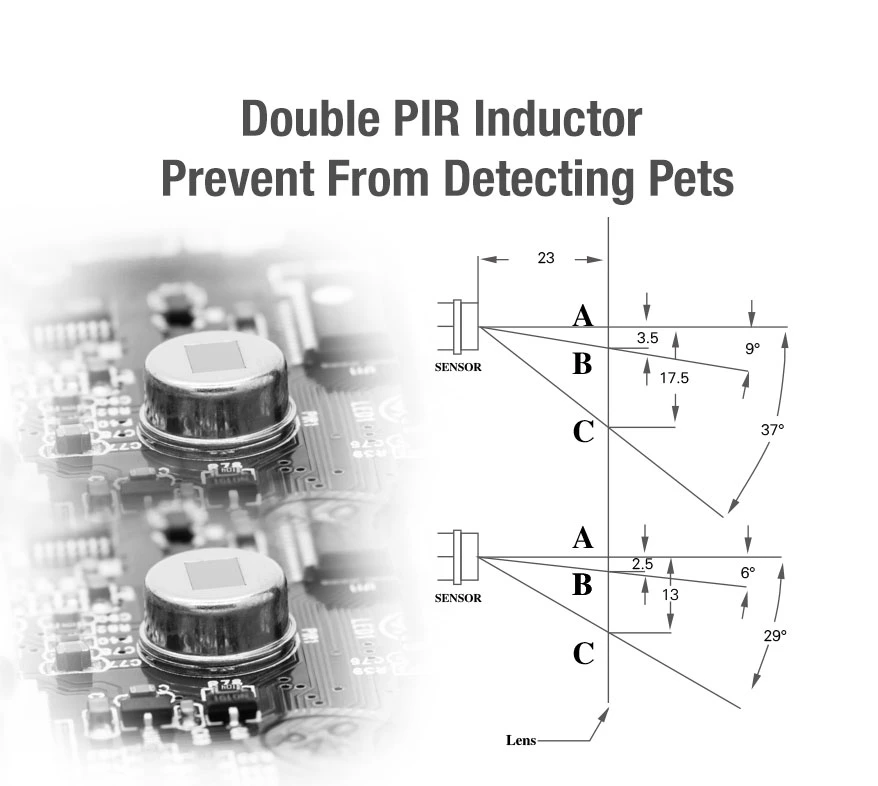 PIR Motion Sensor with Keypad Alarm Home Security Alarm System-Mh808