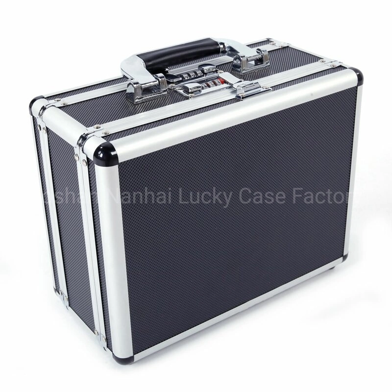 Double Sided Pistol Gun Safe Aluminum Case with Combination Lock