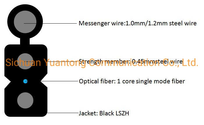 High-Quality Factory Outlet Steel Wire G657 G652 FTTH Drop Cable