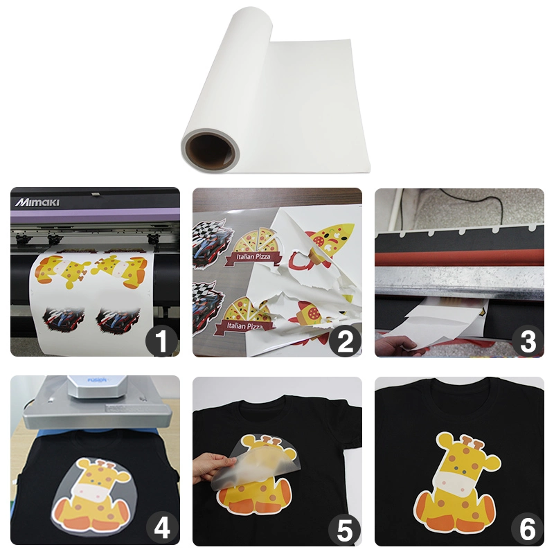 Wholesale Eco Solvent Paper PU Printable Stretch Htv Transfer Heat Pressing Vinyl Roll