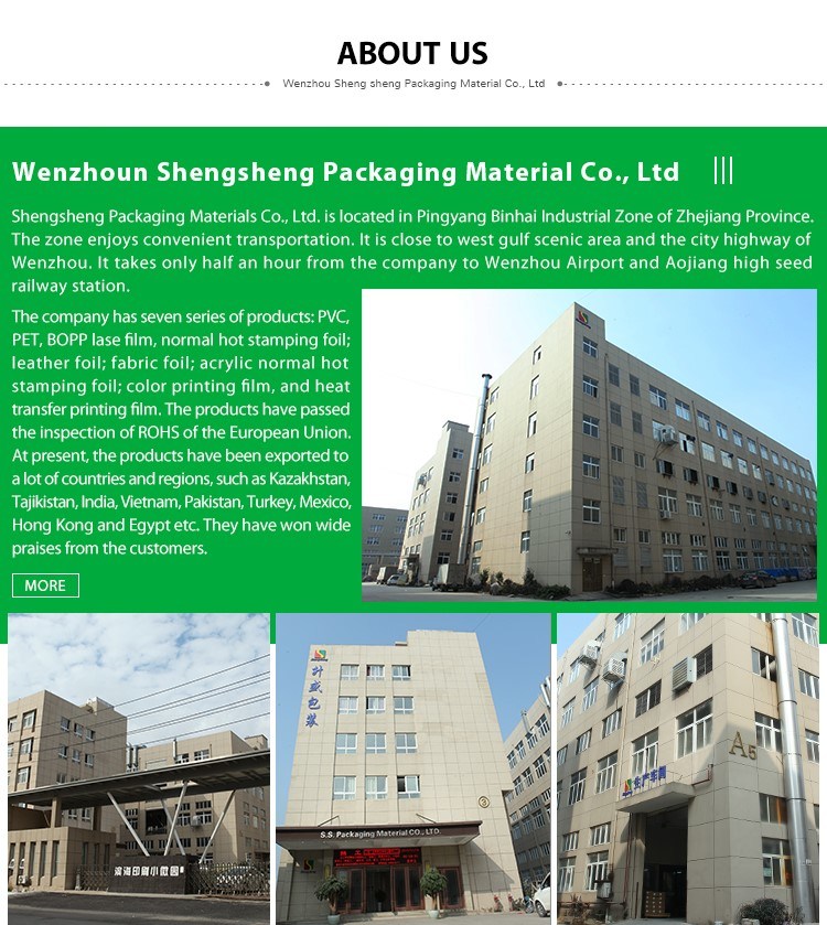 Silver Thermal Transfer Film for Paper and Plastic Packing