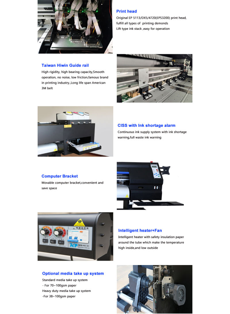 Printer for Fabric Materials Sublimation Paper Printing Transfer to Heat Press
