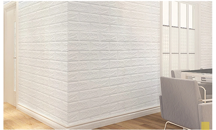 China Supplier Factory Self Adhesive Wall Paper Rolls Stone Wallpaper Cheap PVC 3D Brick Wallpaper