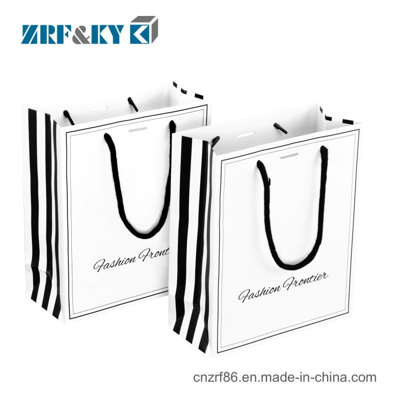 Custom Printed Matte Laminated Packaging Jewelry Gift Art Paper Bag