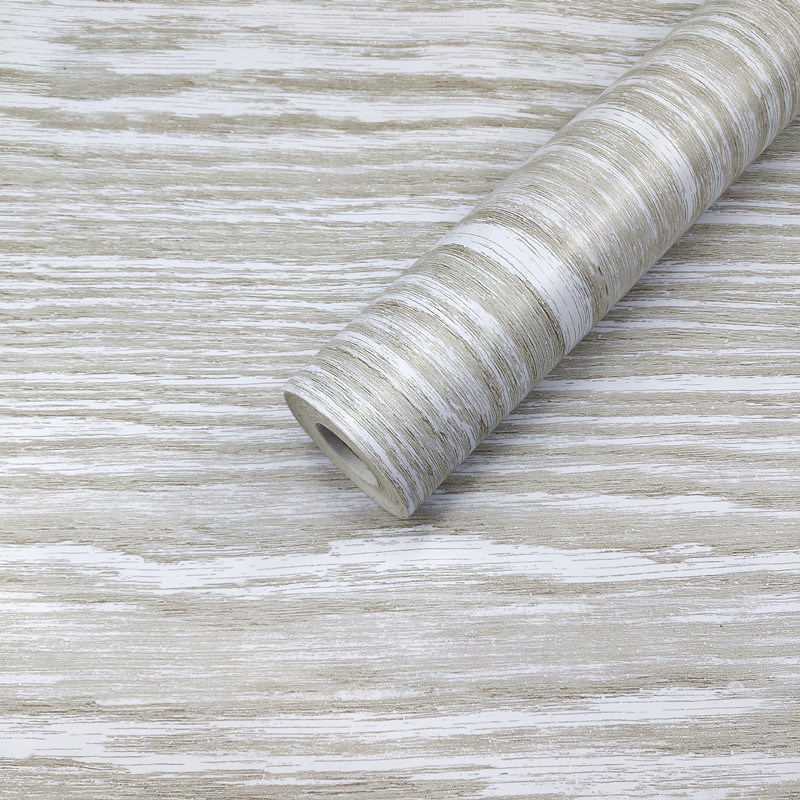 Hot Sale Wood Grain Vinyl Self Adhesive Wallpaper for Decoration