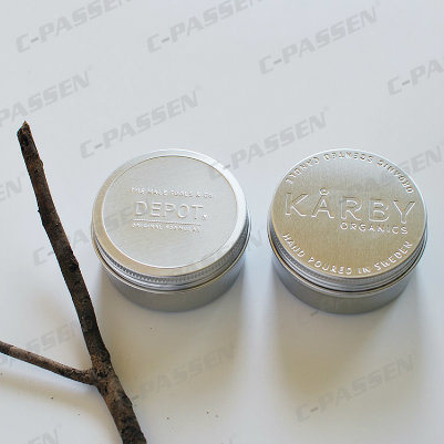 50g Cosmetic Packaging Cream Jar Aluminum Cosmetic Face Cream Lip Balm Empty Jar