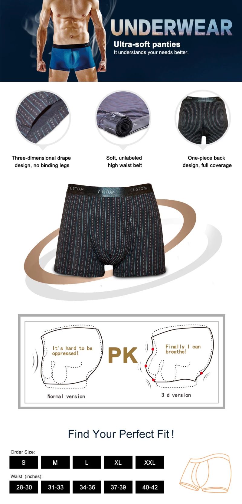 Men's Personality Boxer Briefs Men's Boxer Shorts