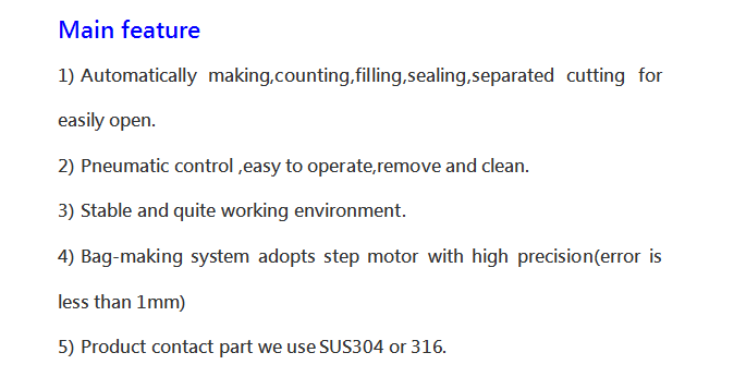 CE Approved Automatic Liquid Sachet Packing Machine Automatic Honey Stick Vertical Packing Machine