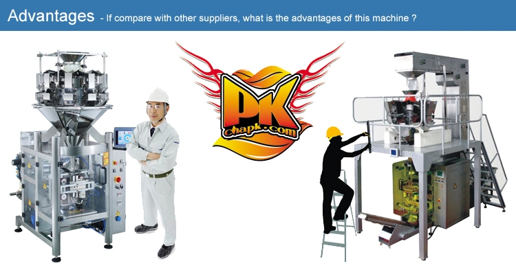 PLC Shrimp Weighing Packing Machine Frozen Fruits Vegetables Food Snack Packaging Line with Multihead Weigher