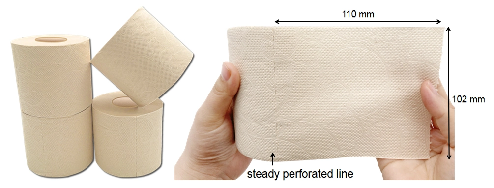 Commission Custom Packaging Logo High-Ranking OEM Manufacturers Bamboo Toilet Paper Tissue for Packaging Soft Environmental