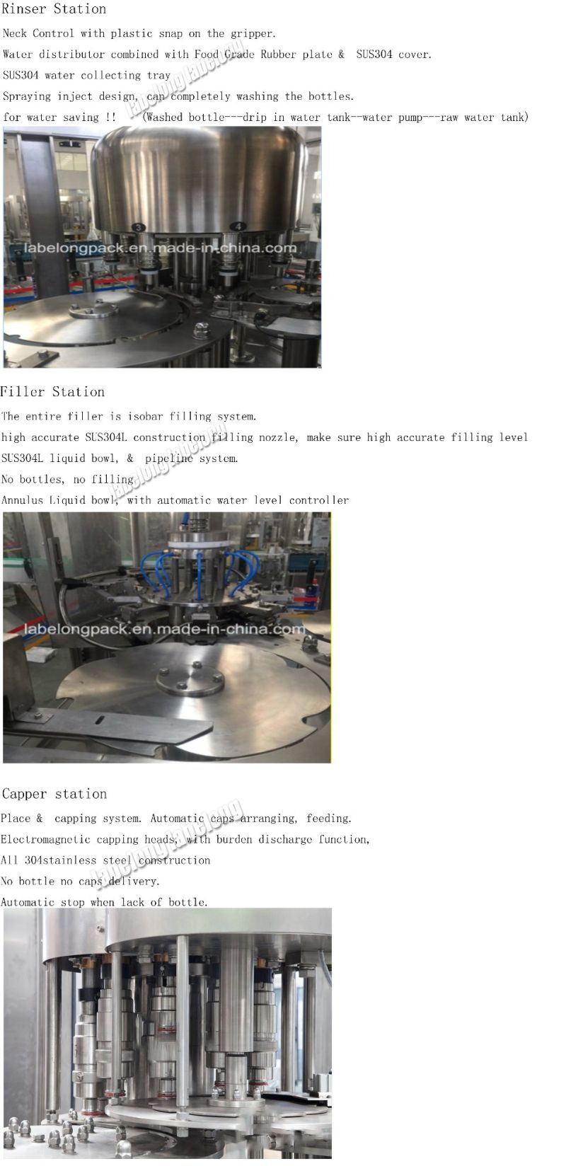 Complete Automatic Plastic Bottled Linear Water Filling/Bottling Machinery