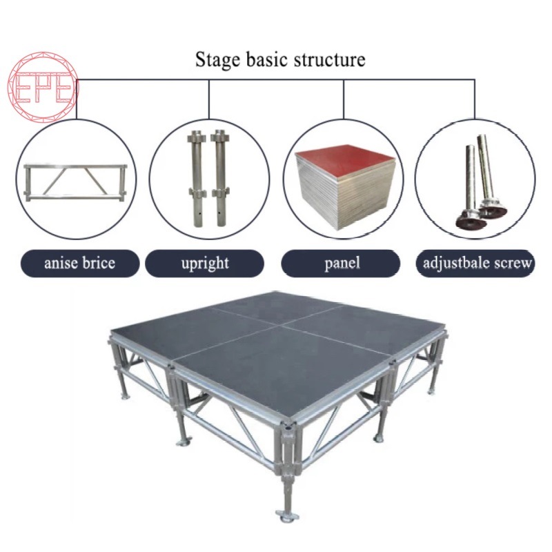 Hot Sale Round Transparent Acrylic Glass Wedding Stage
