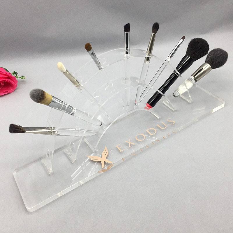 Acrylic Cosmetics Makeup Brush Display Stand Makeup Tool Display Stand