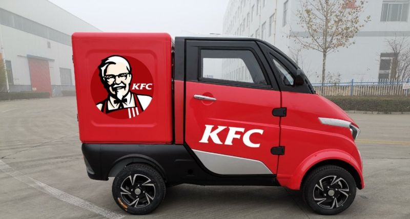 4 Wheels Small All Electric Vehicles for Cargo Delivery