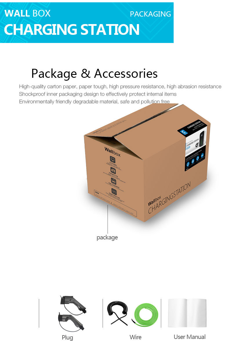 IEC 62196-2 22kw EV Recharge Stations EV Charger with Type 2 Outlet