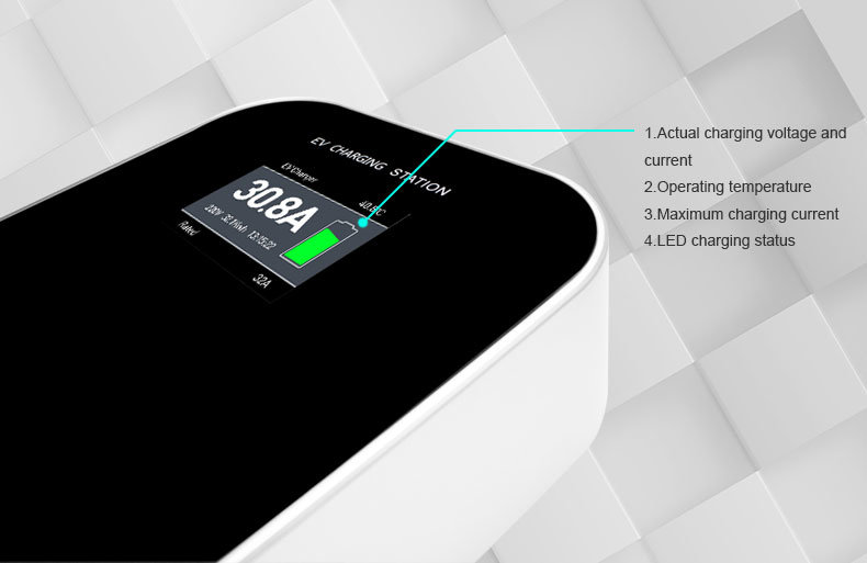 32A 11kw Type 2 EV Charging Station Charger Pile for Electric Cars