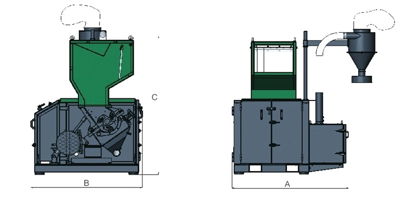 Mini Used Soundproofed Low Noise Plastic Sheet Plate Recycling Crushing Granulator