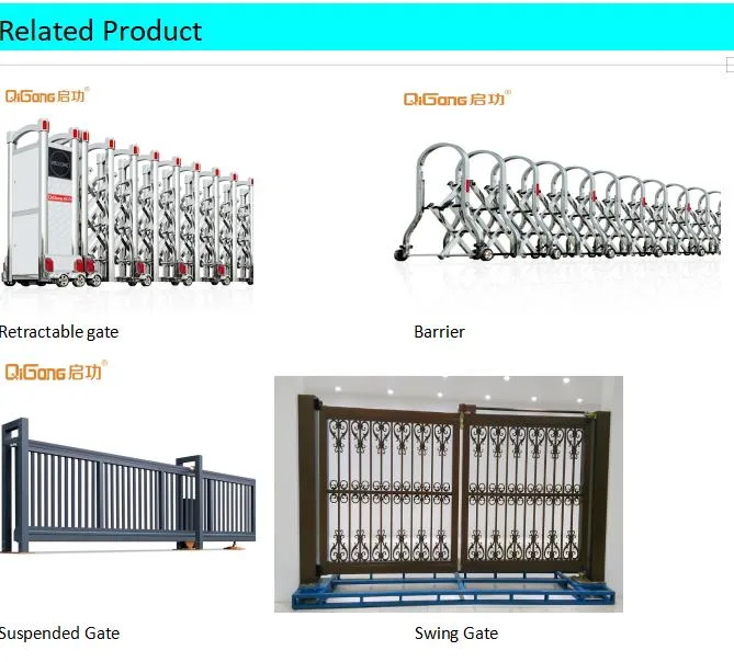 Aluminium Alloy and Stainless Steel Manual Accordion Road Traffic Barrier Outdoor Retractable Fence Road Barrier