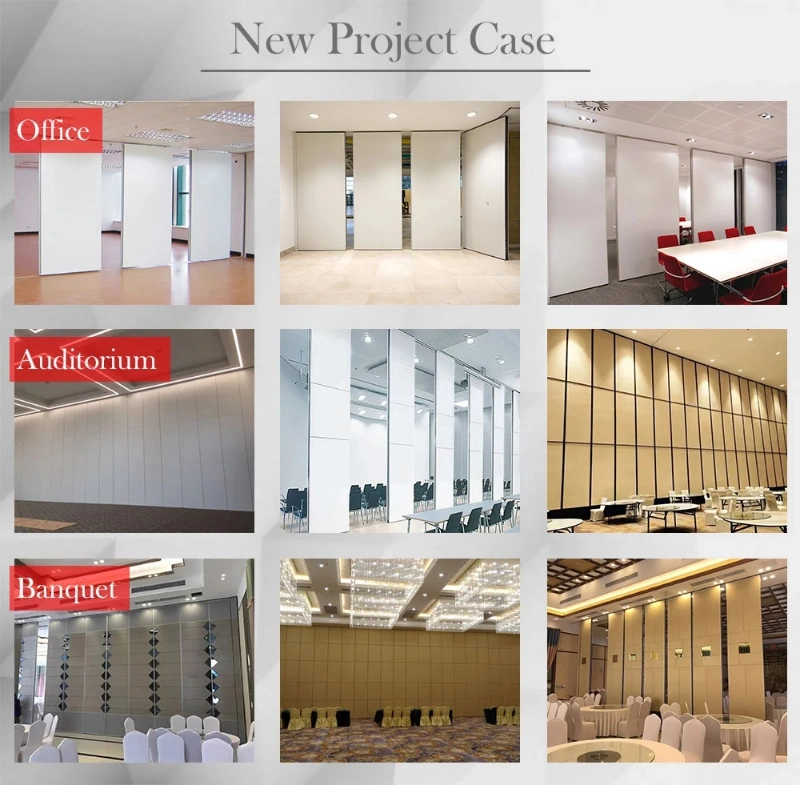 Hotel Rolling Mobile Acoustic Movable Sound Proof Partition Walls