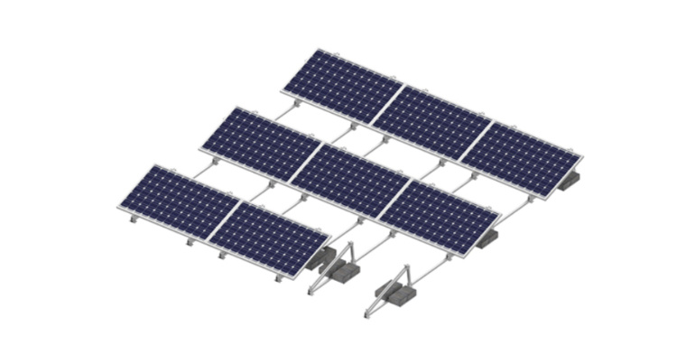 PV Mounting System Rooftop Metal Structure Mounted Sun Tracker Solar Panel Mount for Seam Roof