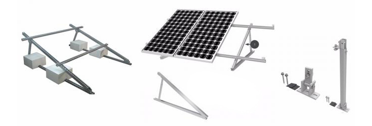 PV Mounting System Rooftop Metal Structure Mounted Sun Tracker Solar Panel Mount for Seam Roof