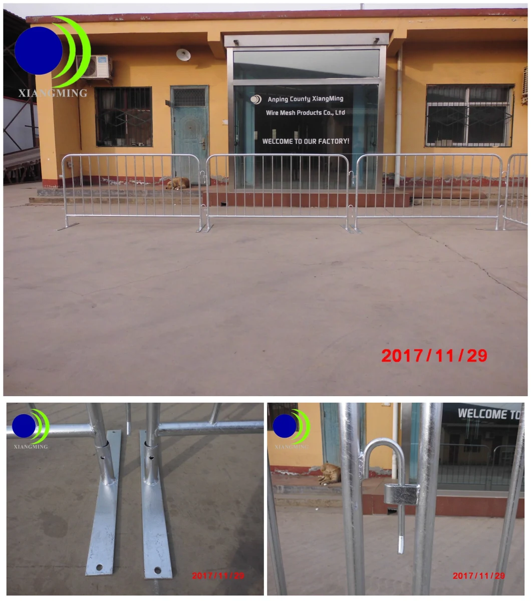 Galvanized Steel Road Barrier / Crowd Control Barrier / Traffic Barrier