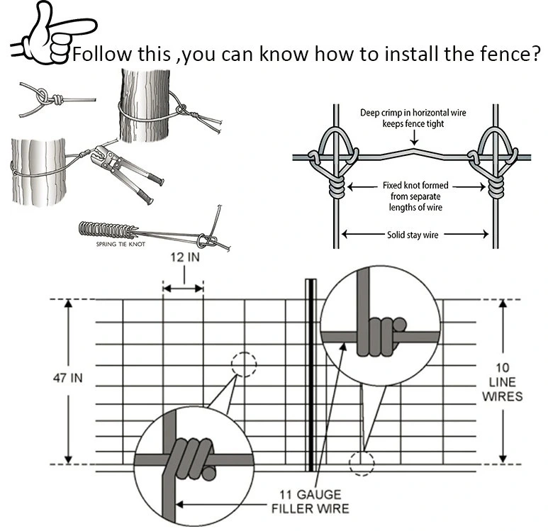 Prairie Fence Netting /Cattle Fence/Sheep Fence/Horse Fence and Other Animal Fence