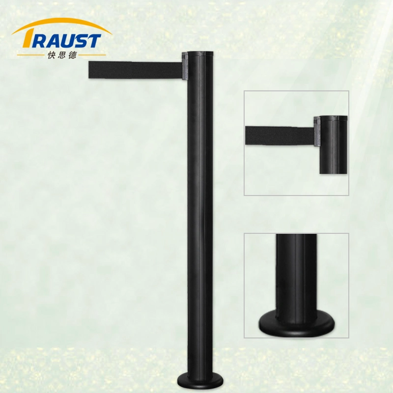 Stainless Steel Retractable Belt Barriers, Crowd Control Stanchion