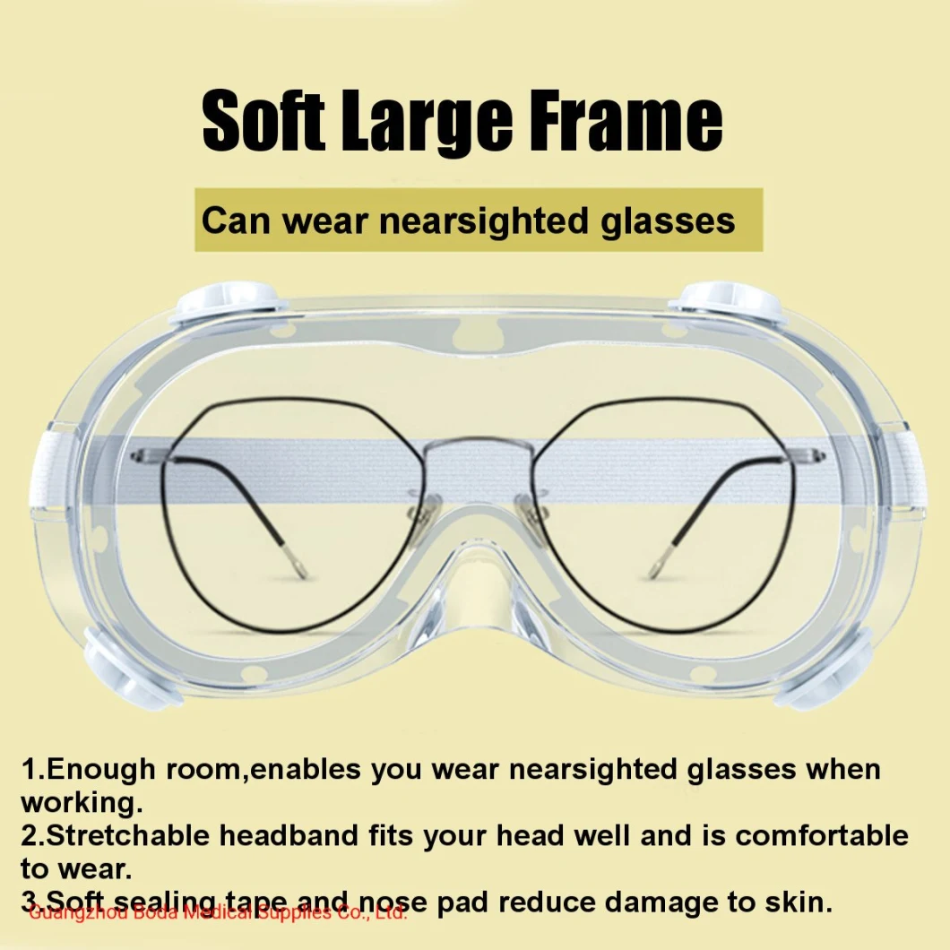 Anti-Fog / Eye-Protection / High Transparency in High Quality Protective Safety Goggles