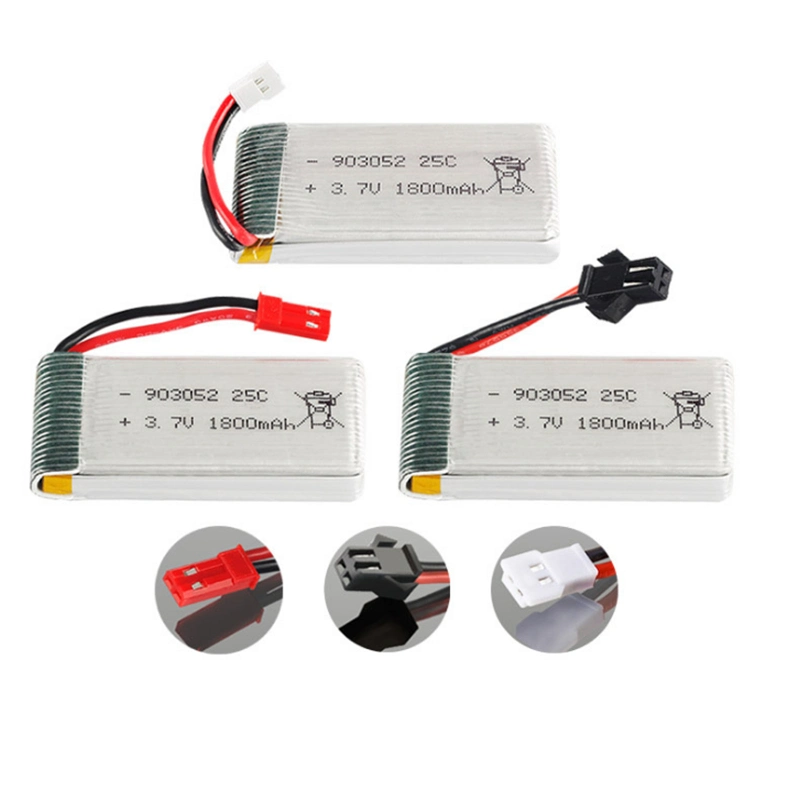 High Discharge Rating 25c 3.7V 1800mAh 903052 Lipo Battery for RC Drone Quadcopter/Helicopter