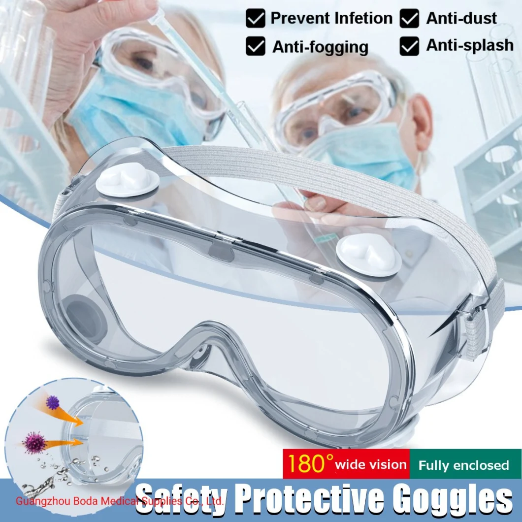 Anti-Fog / Eye-Protection / High Transparency in High Quality Protective Safety Goggles