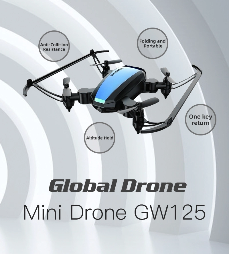 Global Drone Gw125 Mini Pocket Drones for Kids High Hold RC Helicopter Toy