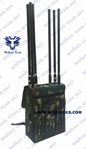 90W Military Durable 2000m High Power GPS WiFi5.8g Drone Signal Backpack Jammer